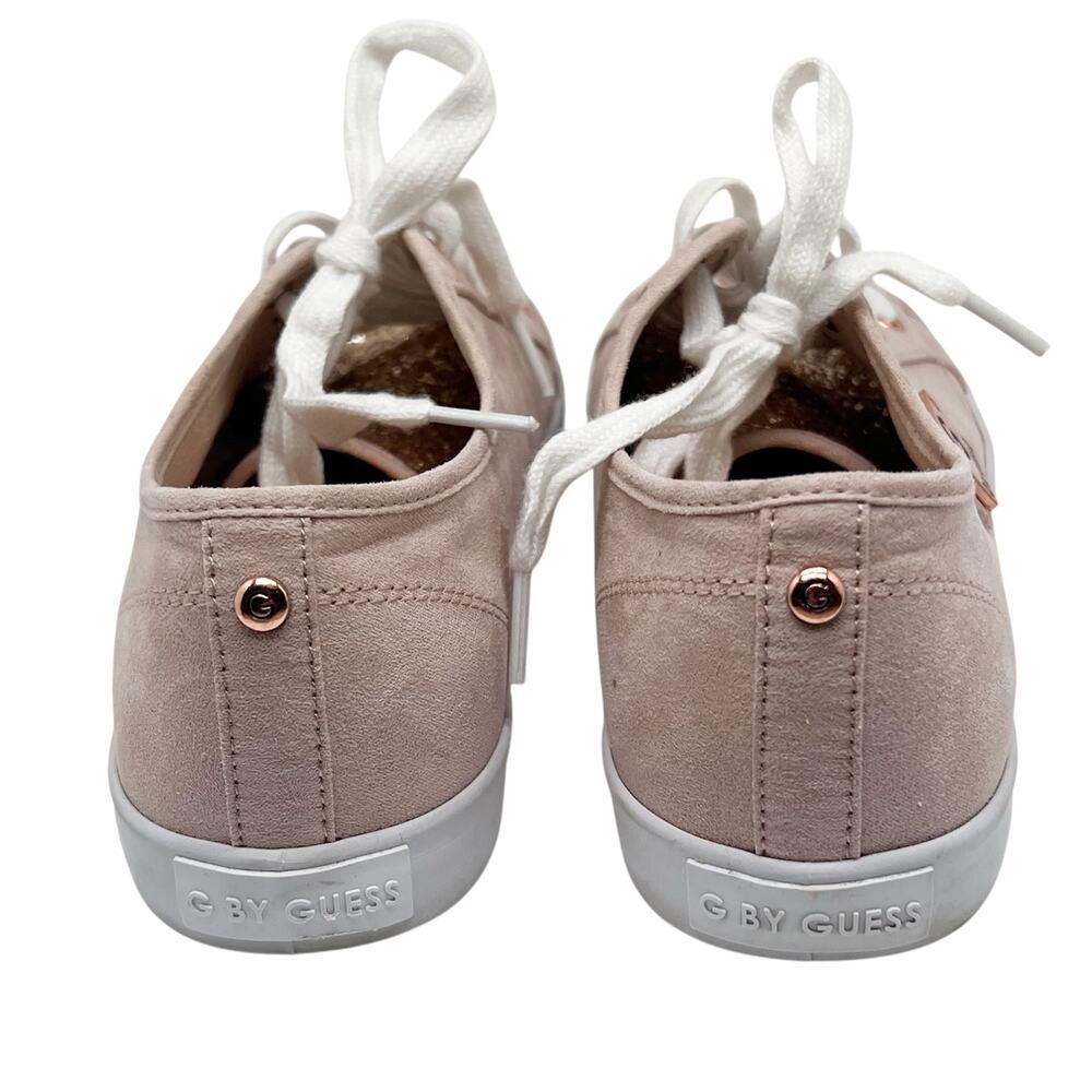 G by Guess Rose Gold Pink Mallory Glittered Sneakers Shoes Size 9.5 - Picture 6 of 8